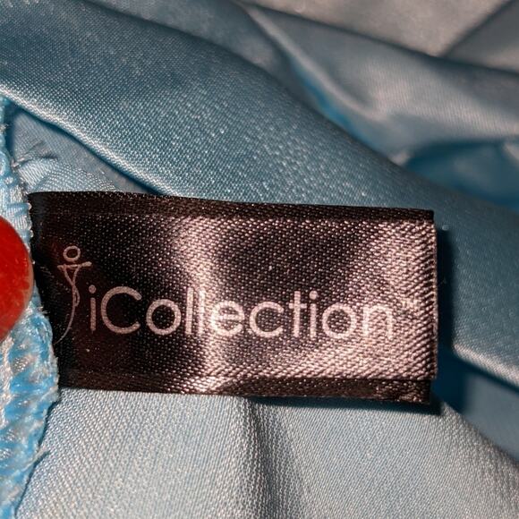 NWOT Baby blue‎ satin robe - Picture 4 of 6